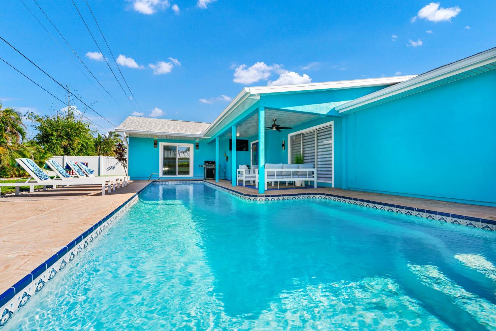 Ocean House With Hot Tub And Heated Pool ! Beach 1 Minute Walk ! Villa Cape Canaveral Exterior photo